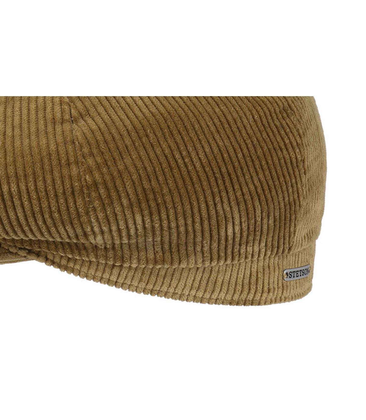 beige newsboy cap corduroy